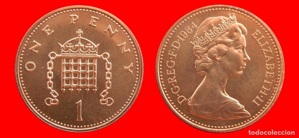 Monedas antiguas de Europa: 1 PENIQUE PENNY 1984 SIN CIRCULAR PROCEDENTE DE BLISTER INGLATERRA REINO UNIDO-9496SC