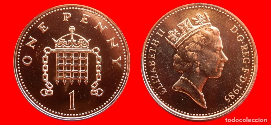 Monedas antiguas de Europa: 1 PENIQUE PENNY 1985 SIN CIRCULAR PROCEDENTE DE BLISTER INGLATERRA REINO UNIDO-9497SC