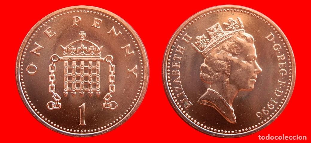 Monedas antiguas de Europa: 1 PENIQUE PENNY 1996 SIN CIRCULAR PROCEDENTE DE BLISTER INGLATERRA REINO UNIDO-9506SC