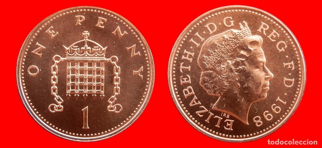 Monedas antiguas de Europa: 1 PENIQUE PENNY 1998 SIN CIRCULAR PROCEDENTE DE BLISTER INGLATERRA REINO UNIDO-9508SC