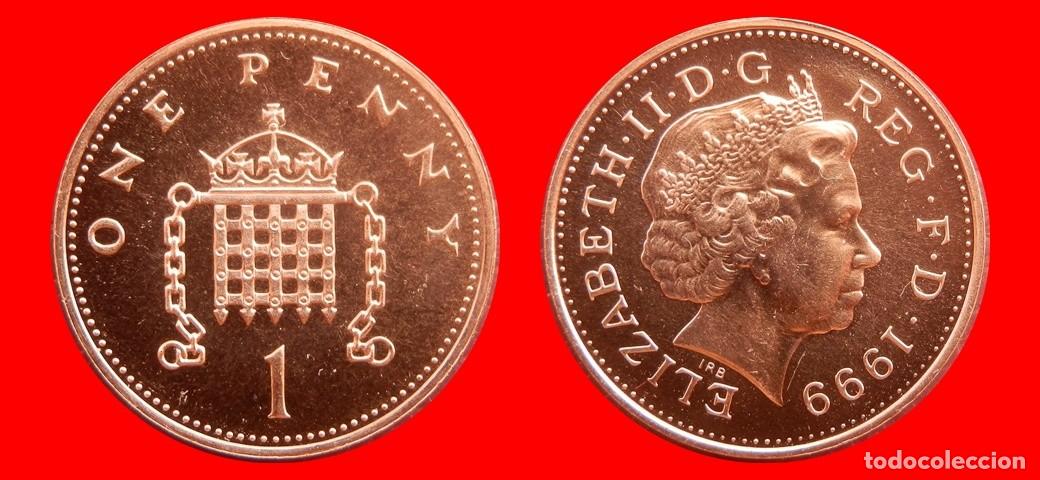 Monedas antiguas de Europa: 1 PENIQUE PENNY 1999 SIN CIRCULAR PROCEDENTE DE BLISTER INGLATERRA REINO UNIDO-9509SC