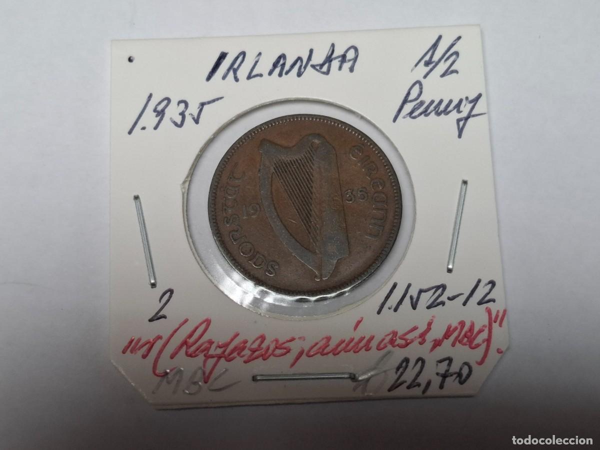 Monedas antiguas de Europa: 1/2 PENNY de 1935 Km 2 IRLANDA en MBC