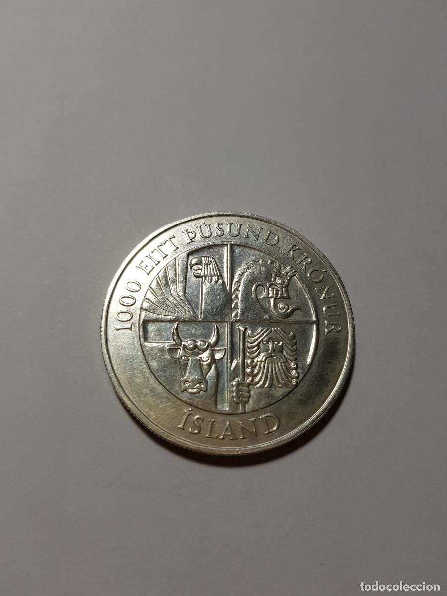 Monedas antiguas de Europa: ISLANDIA-100 CORONAS-1974