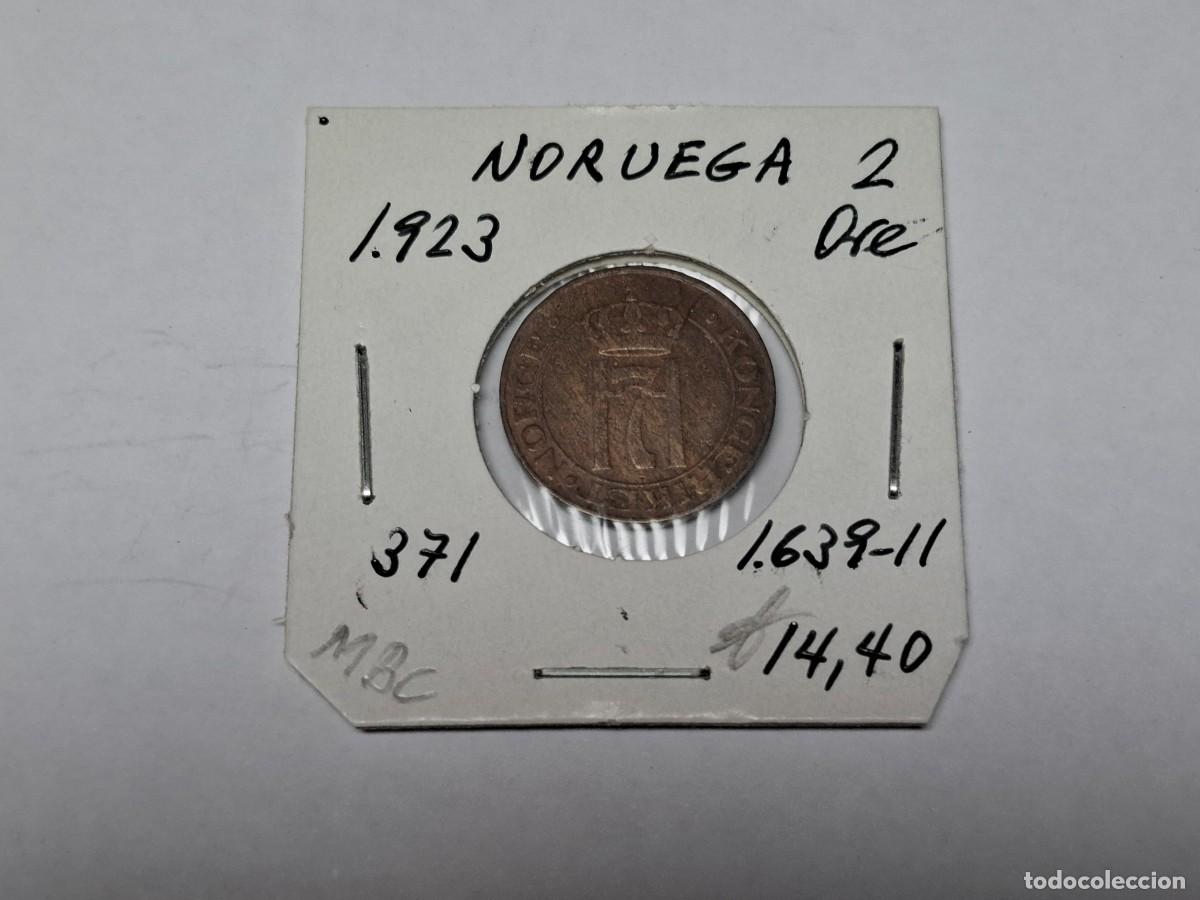 Monedas antiguas de Europa: 2 ORE de 1923 KM 371 NORUEGA en MBC