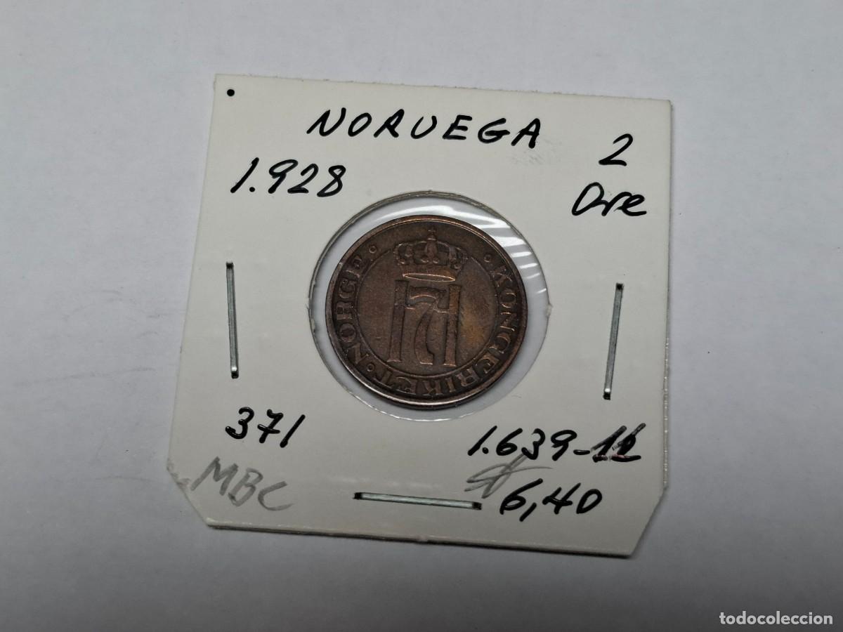 Monedas antiguas de Europa: 2 ORE de 1928 KM 371 NORUEGA en MBC