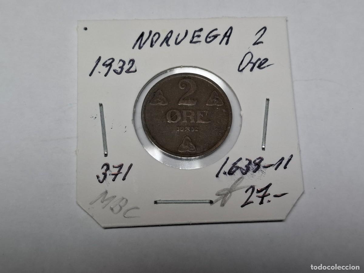 Monedas antiguas de Europa: 2 ORE de 1932 KM 371 NORUEGA en MBC