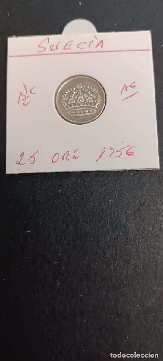 Monedas antiguas de Europa: SUECIA 25 ORE 1954 BC KM=824(PLATA) GUSTAF VI
