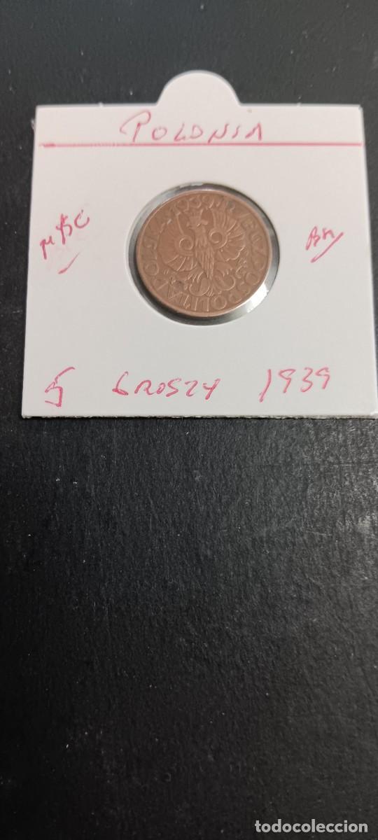Monedas antiguas de Europa: POLONIA 5 GROSZY 1939 MBC KM=10a (BRONCE)