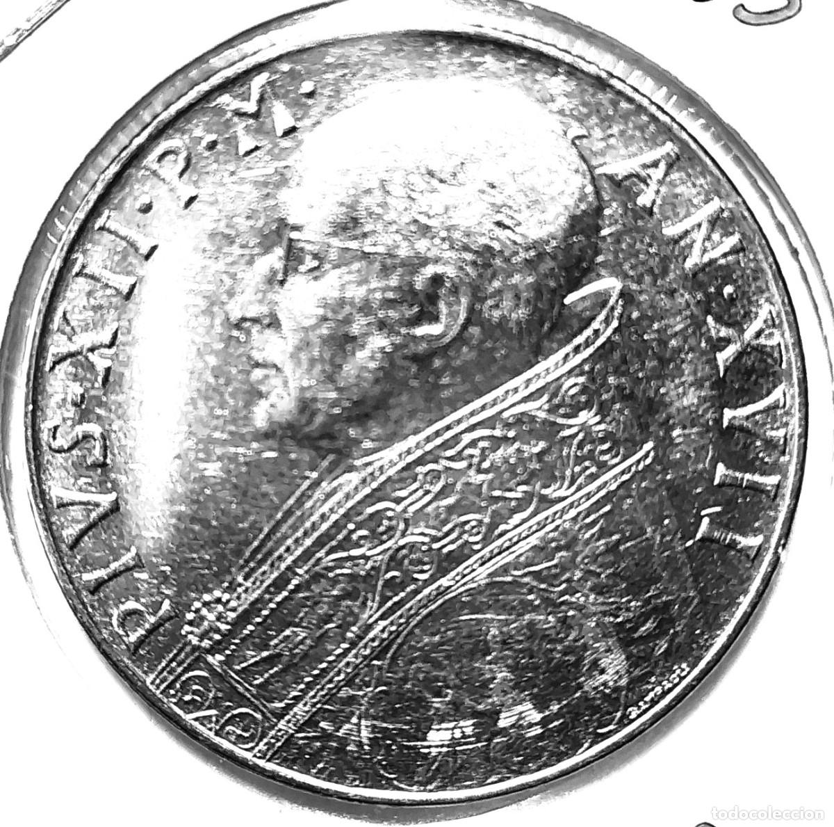 Monedas antiguas de Europa: CIUDAD DEL VATICANO (1939-1958) - 100 LIRAS 1955 - PAPA PIO XII - A&Ntilde;O XVII - C - 8 GR. ACERO INOXIDA