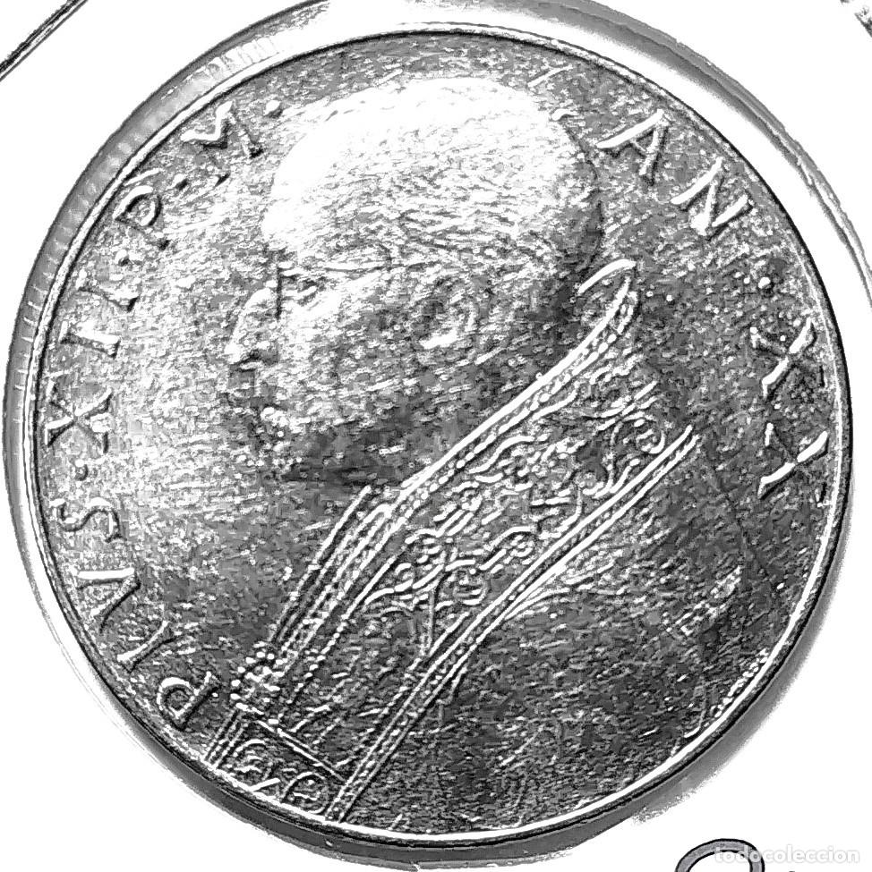 Monedas antiguas de Europa: CIUDAD DEL VATICANO (1939-1958) - 100 LIRAS 1958 - PAPA PIO XII - A&Ntilde;O XX - B - 8 GR. ACERO INOXIDABL