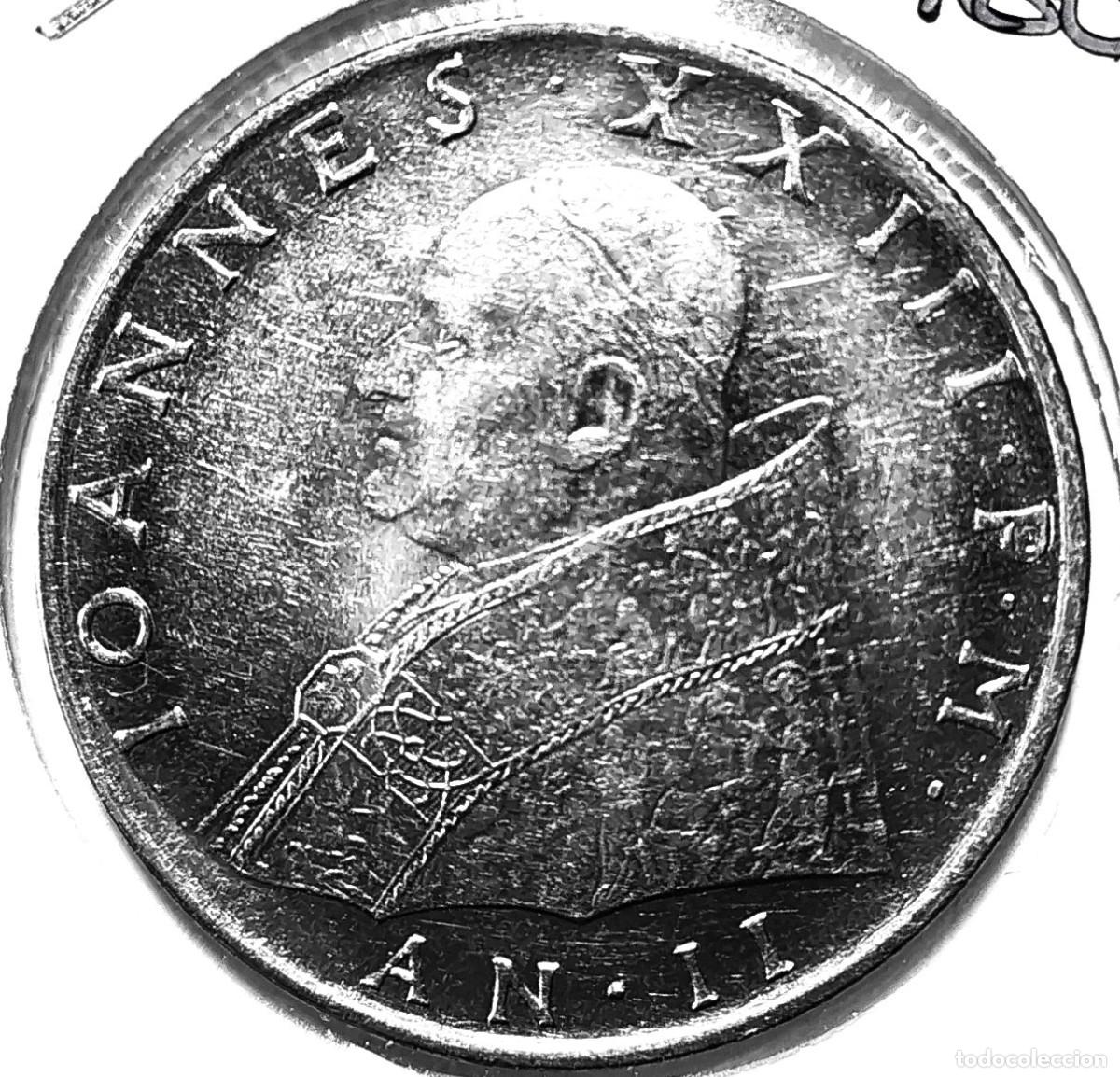 Monedas antiguas de Europa: CIUDAD DEL VATICANO (1958-1963) - 100 LIRAS 1960 - PAPA JUAN XXIII - A&Ntilde;O II - C - 8 GR. ACERO INOXID