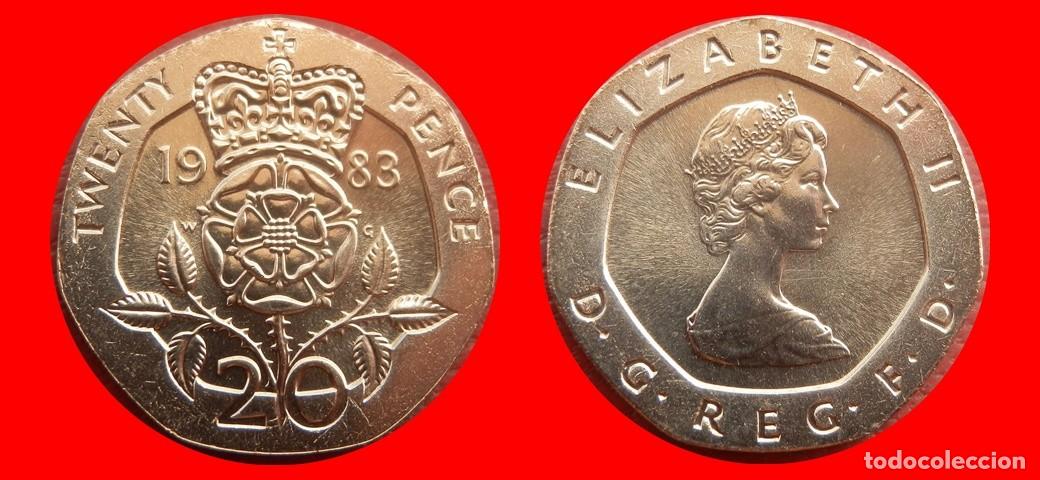 Monedas antiguas de Europa: 20 PENIQUES PENCE 1983 SIN CIRCULAR PROCEDENTE DE BLISTER INGLATERRA REINO UNIDO-9537SC