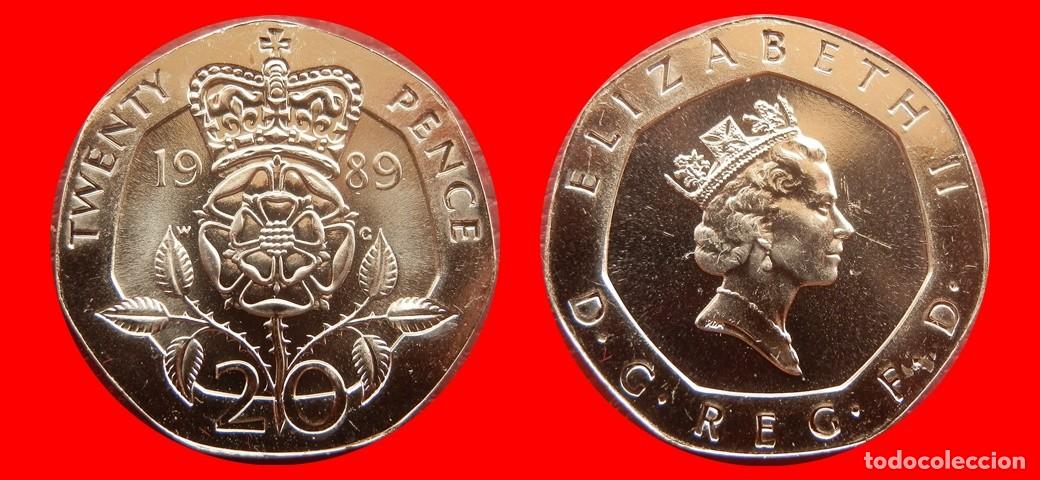 Monedas antiguas de Europa: 20 PENIQUES PENCE 1989 SIN CIRCULAR PROCEDENTE DE BLISTER INGLATERRA REINO UNIDO-9546SC
