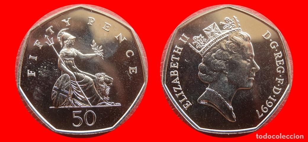 Monedas antiguas de Europa: 50 PENIQUES PENCE 1997 SIN CIRCULAR PROCEDENTE DE BLISTER INGLATERRA REINO UNIDO-9552SC