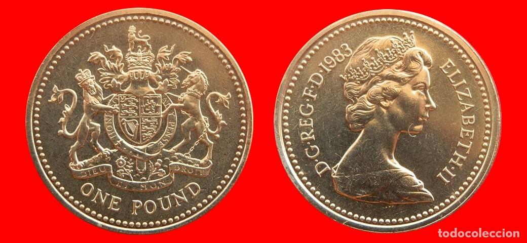 Monedas antiguas de Europa: 1 LIBRA POUND 1983 SIN CIRCULAR PROCEDENTE DE BLISTER INGLATERRA REINO UNIDO-9556SC