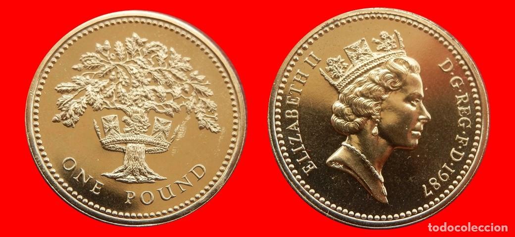 Monedas antiguas de Europa: 1 LIBRA POUND 1987 SIN CIRCULAR PROCEDENTE DE BLISTER INGLATERRA REINO UNIDO-9564SC