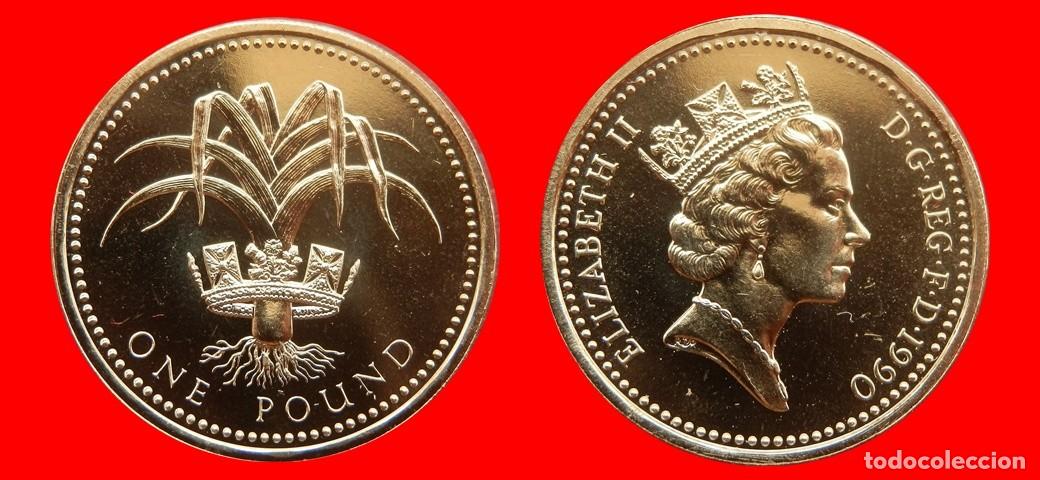 Monedas antiguas de Europa: 1 LIBRA POUND 1990 SIN CIRCULAR PROCEDENTE DE BLISTER INGLATERRA REINO UNIDO-9567SC