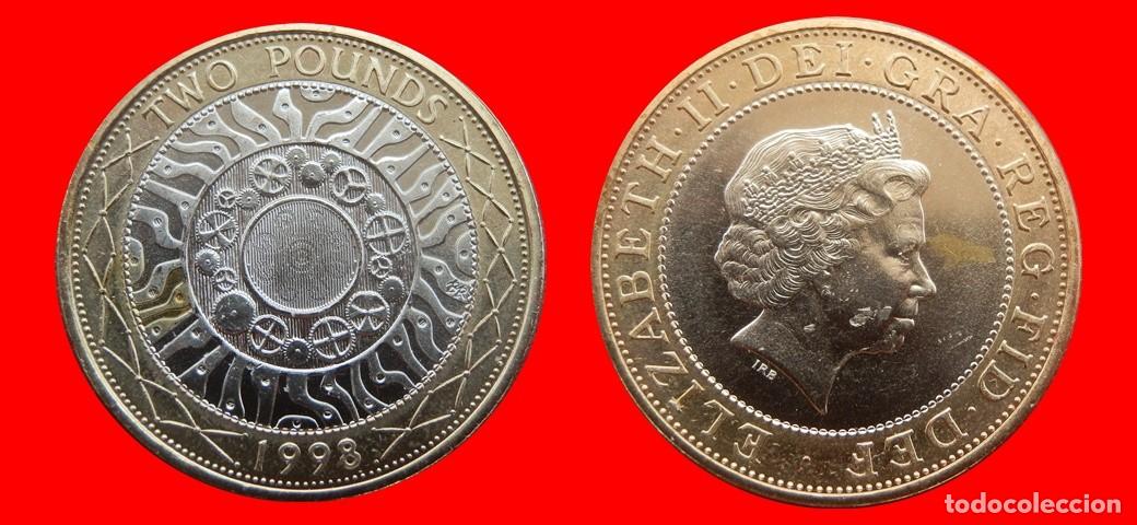 Monedas antiguas de Europa: 2 LIBRAS POUNDS 1998 SIN CIRCULAR PROCEDENTE DE BLISTER INGLATERRA REINO UNIDO-9572SC