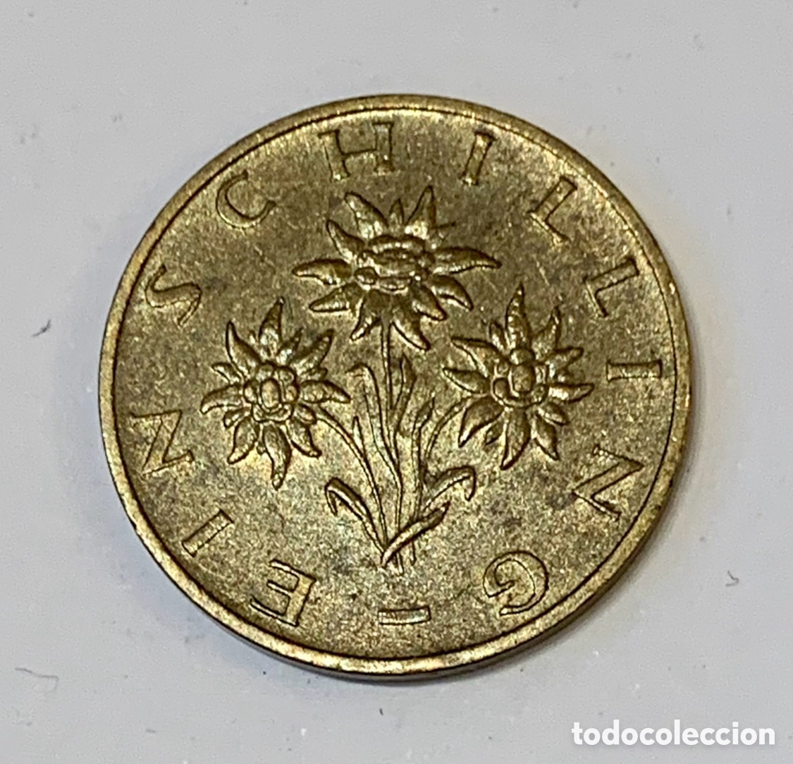 Monedas antiguas de Europa: Moneda. Republik Osterreich. 1 Schilling 1985.