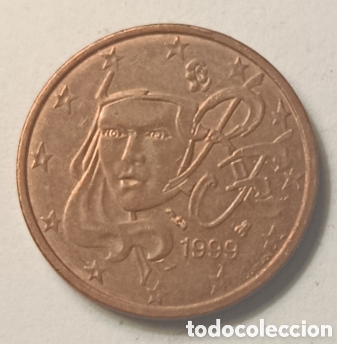 Monedas antiguas de Europa: 2 C&Eacute;NTIMOS/1999 (FRANCIA)