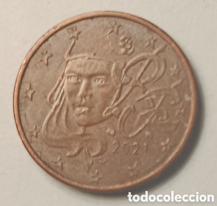 Monedas antiguas de Europa: 2 C&Eacute;NTIMOS/2021 (FRANCIA)