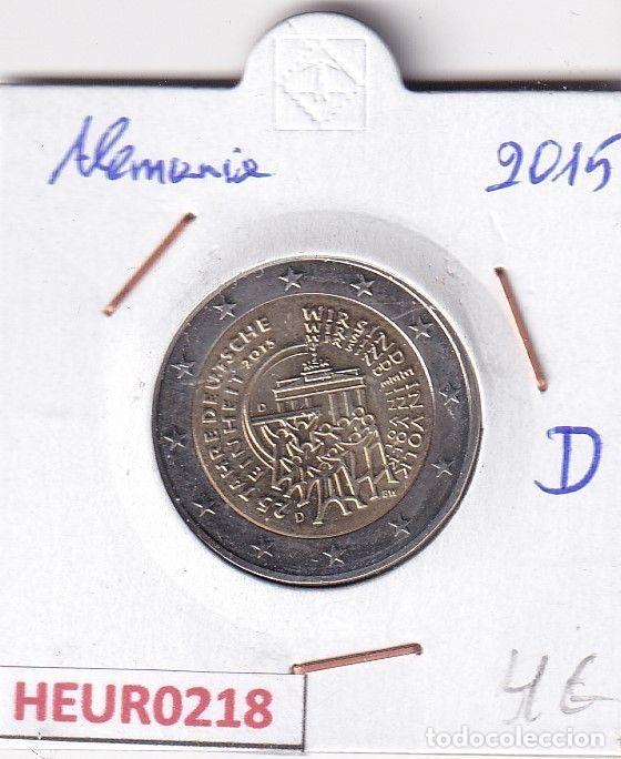 Monedas antiguas de Europa: HEUR0218 MONEDA ALEMANIA 2 EUROS 2015 Letra D (Unificaci&oacute;n Alemania)