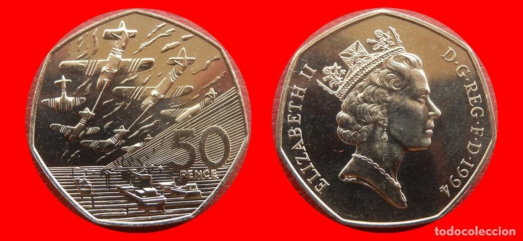 Monedas antiguas de Europa: 50 PENIQUES PENCE 1994 SIN CIRCULAR PROCEDENTE DE BLISTER INGLATERRA REINO UNIDO-9551SC