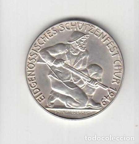 Monedas antiguas de Europa: SUIZA. Medalla del 125 Aniv. 'FESTIVAL DE TIRO' de 1949. Sin circular.