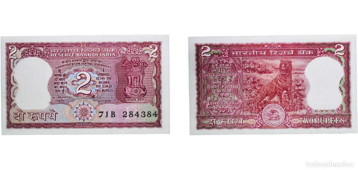 Monedas antiguas de Europa: India Republic 2 Rupees Paper UNC P 51