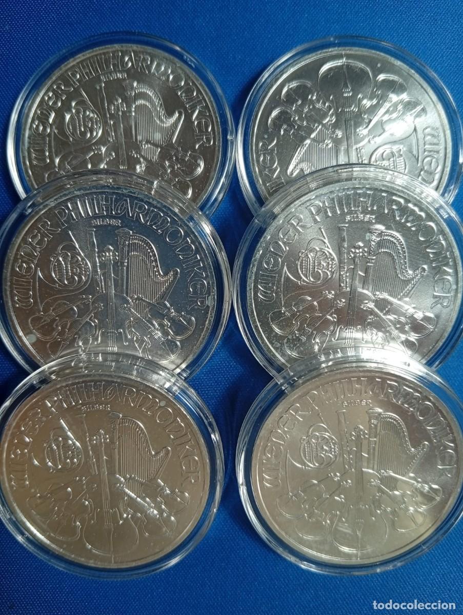 Monedas antiguas de Europa: 6 onzas de plata 999 Filarmonica de Viena a&ntilde;o: 2021