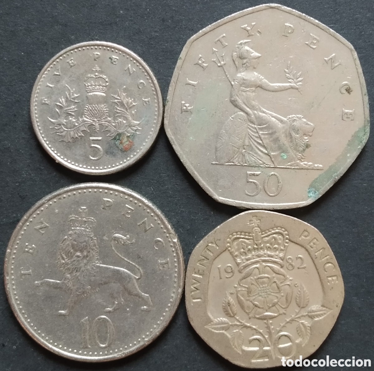 Monedas antiguas de Europa: LOTE MONEDAS N&deg; 0166 - LOTE DE 4 MONEDAS UK / REINO UNIDO DIFERENTES
