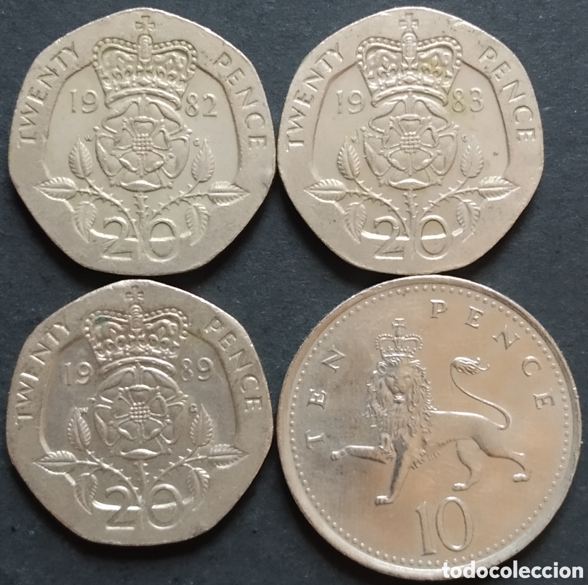 Monedas antiguas de Europa: LOTE MONEDAS N&deg; 0167 - LOTE DE 4 MONEDAS UK / REINO UNIDO DIFERENTES