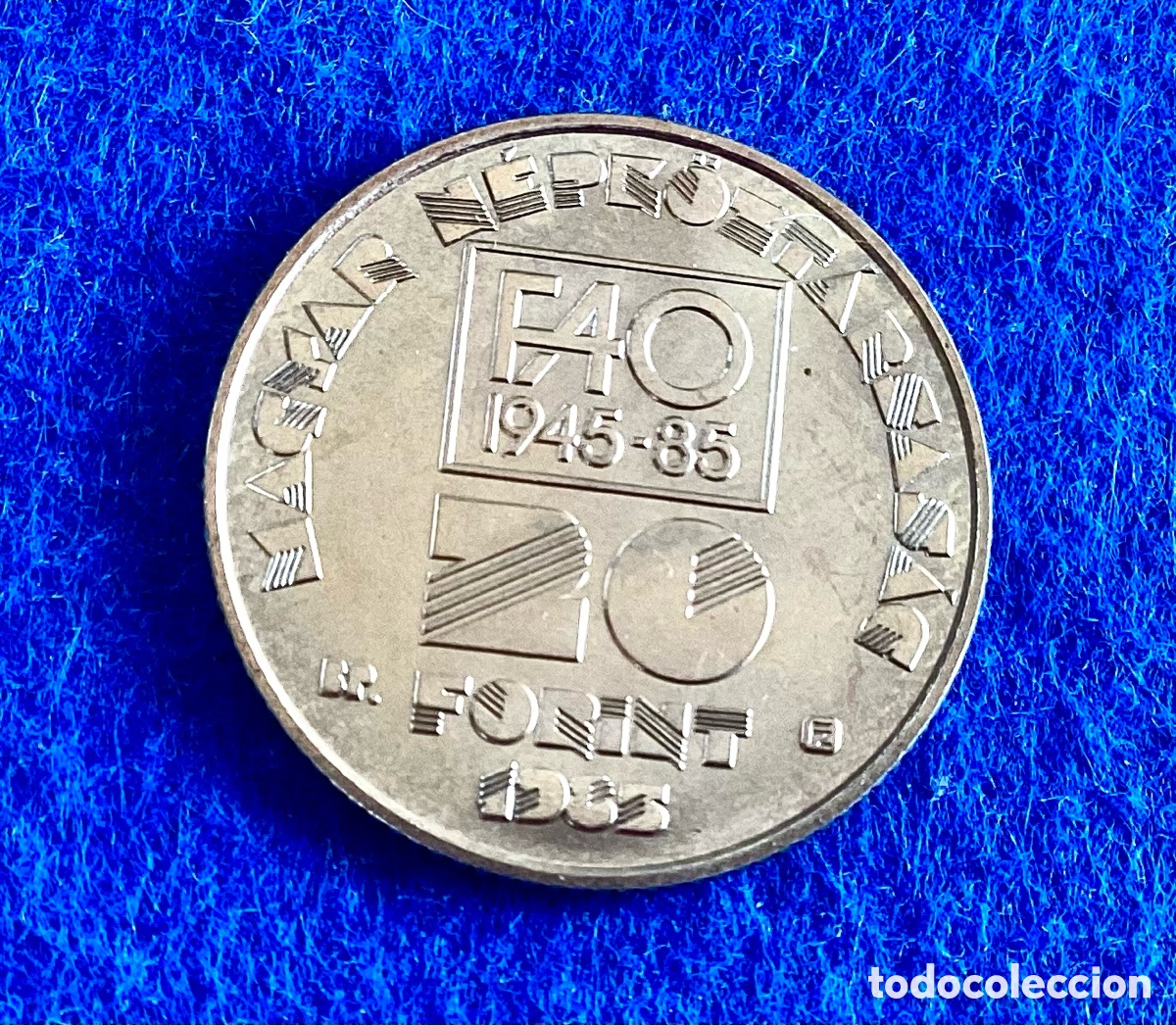 Monedas antiguas de Europa: F.A.O HUNGRIA 20 FORINT 1985 S/C * KM 653
