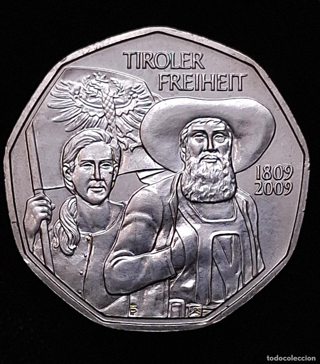 Monedas antiguas de Europa: Austria - 5 Euros 2009 Tiroler PLATA
