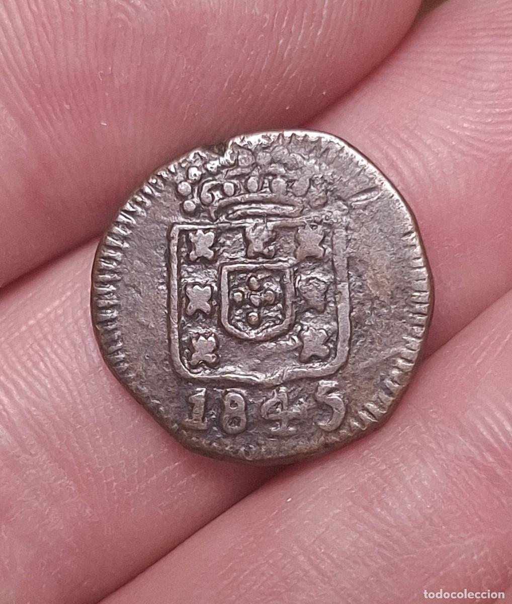 Monedas antiguas de Europa: India Portuguesa - 7,5 Reis 1845