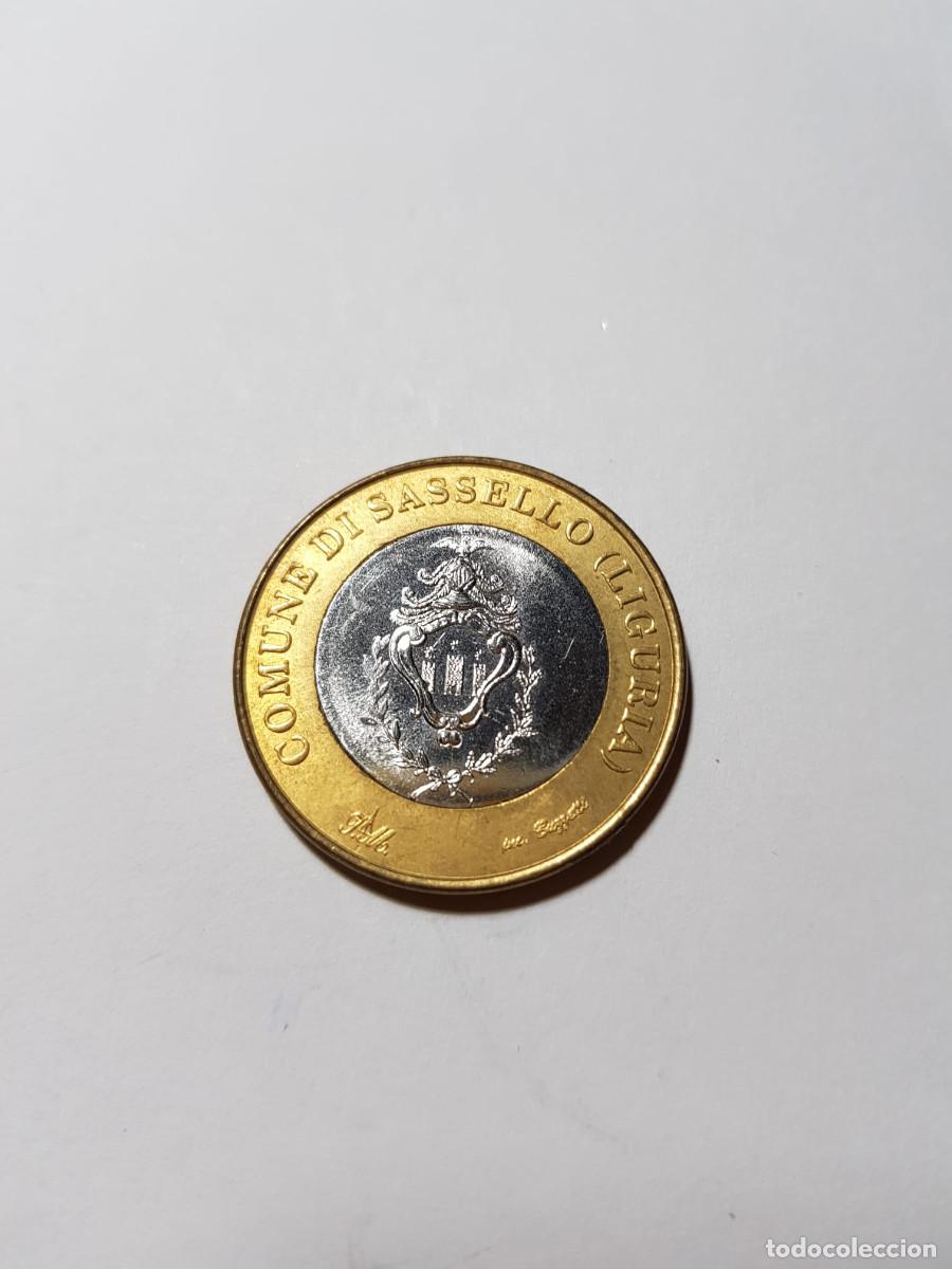 Monedas antiguas de Europa: VATICANO- 1 EURO-PRUEBA-COMUNE DI SASSELLO -LIGURIA