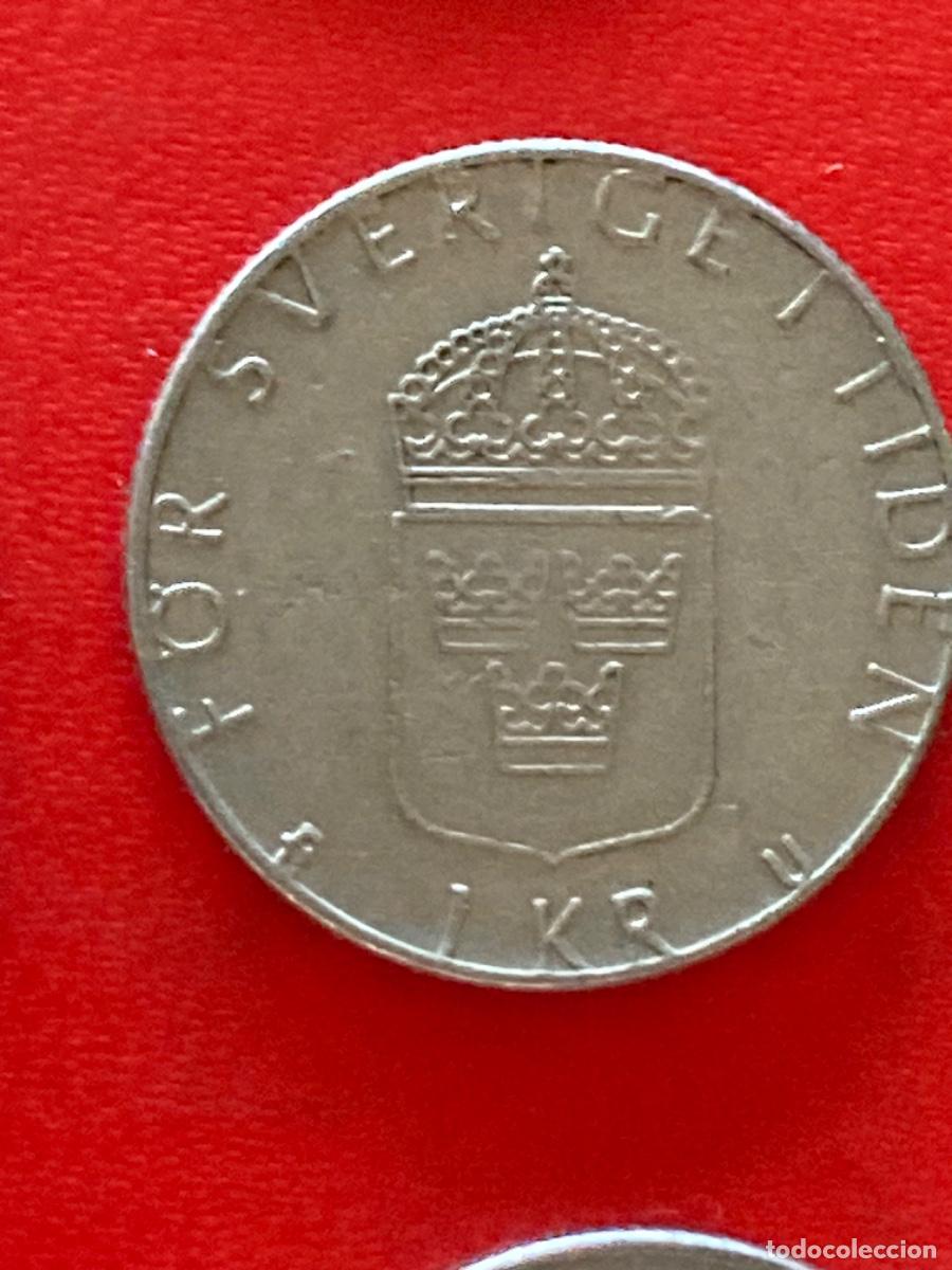 Monedas antiguas de Europa: M&uuml;nze M&uuml;nzen Umlaufm&uuml;nze Schweden 1 Krone 1977