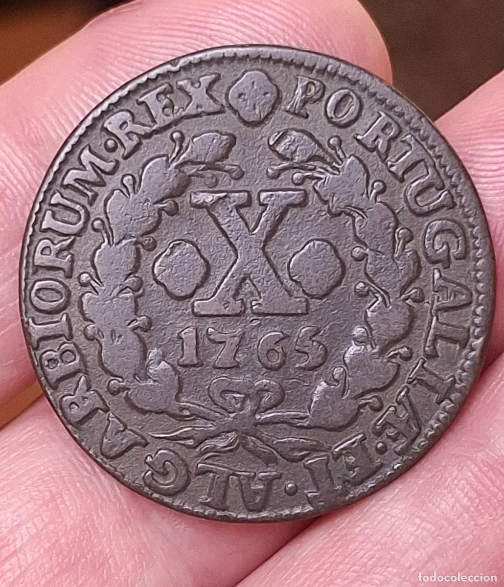 Monedas antiguas de Europa: Portugal - 10 Reis 1765