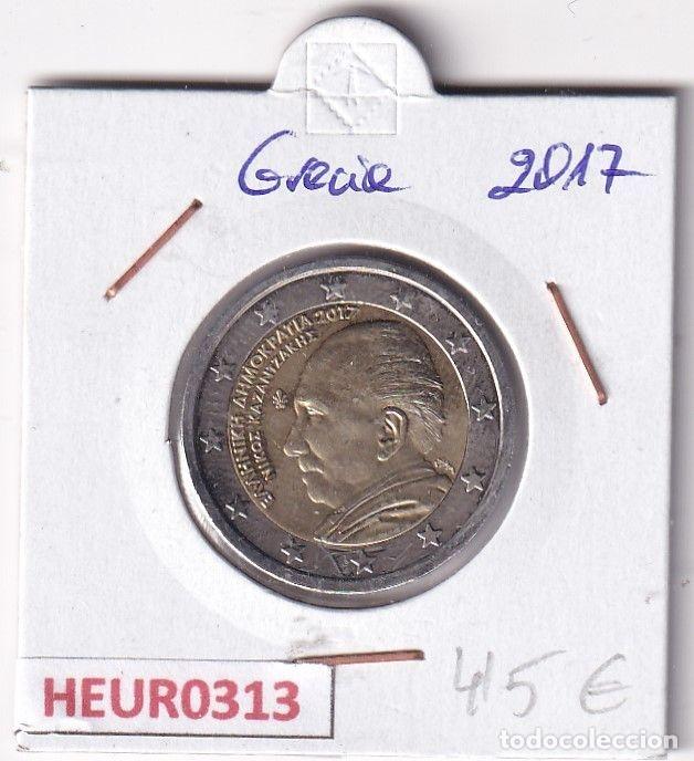 Monedas antiguas de Europa: HEUR0313 MONEDA GRECIA 2 EUROS 2017 (Nikos Kazantzakis)