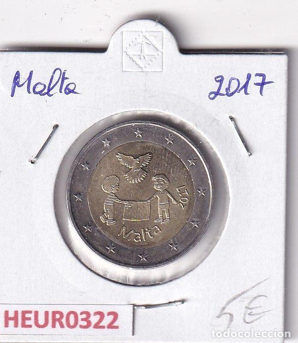 Monedas antiguas de Europa: HEUR0322 MONEDA MALTA 2 EUROS 2017 (Solidaridad - Paz)