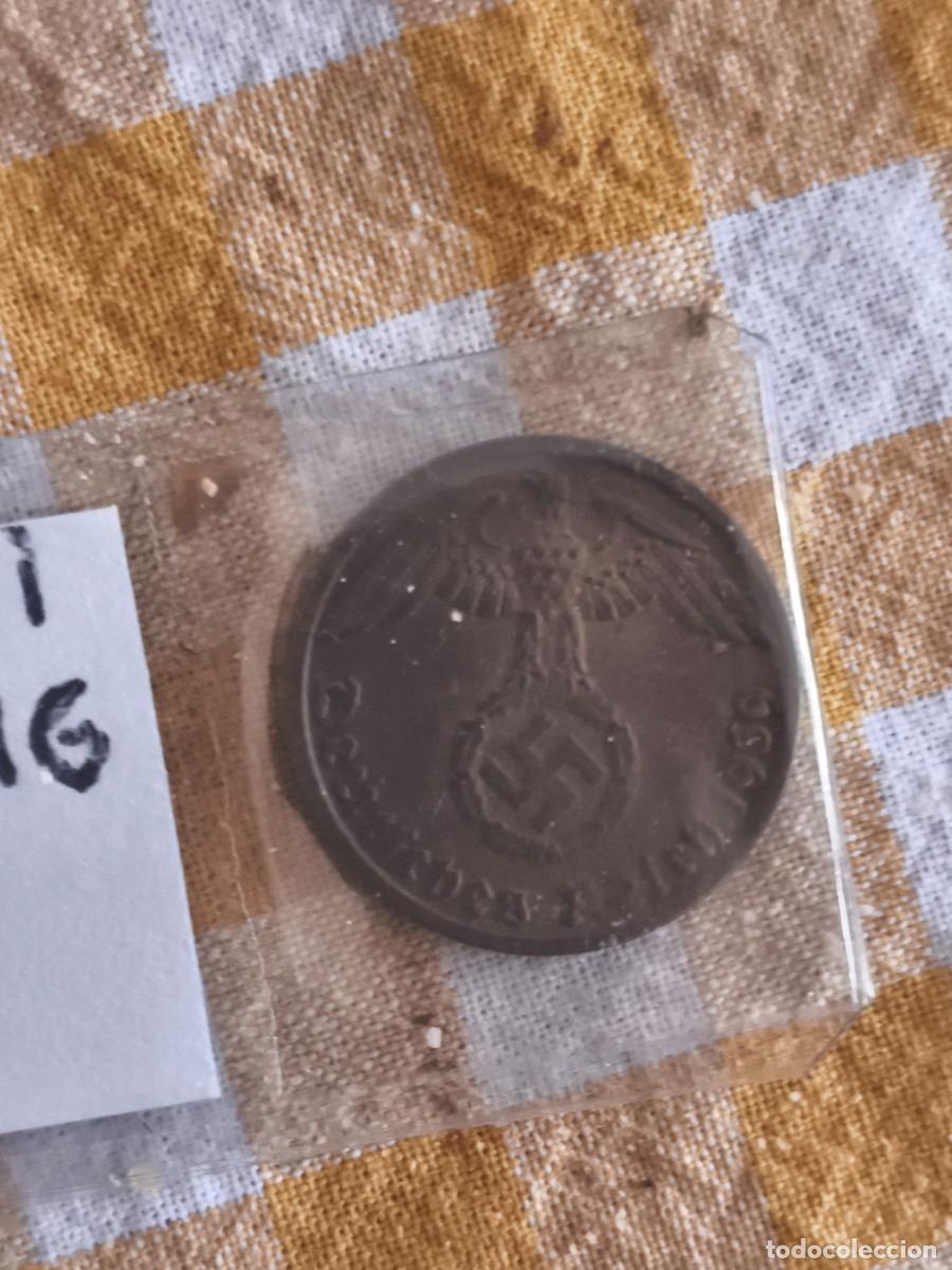 Monedas antiguas de Europa: 1 reichspenning de Alemania nazi 1939