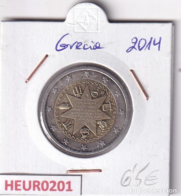 Monedas antiguas de Europa: HEUR0201 MONEDA GRECIA 2 EUROS 2014 (Adhesi&oacute;n islas j&oacute;nicas)
