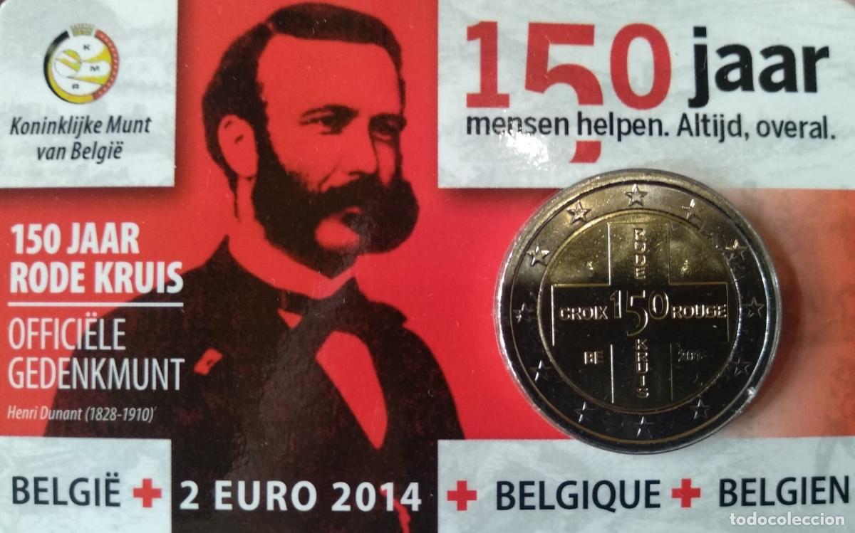 Monedas antiguas de Europa: HEUR0191 MONEDA BELGICA 2 EUROS 2014 (Cruz Roja de B&eacute;lgica). Sacada de la coin card