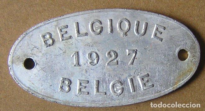 Monedas antiguas de Europa: FICHA DE ALUMINIO - TASA PARA PERROS - B&Eacute;LGICA 1927