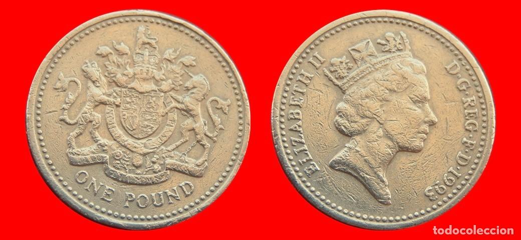 Monedas antiguas de Europa: 1 LIBRA POUND 1993 INGLATERRA REINO UNIDO-154121