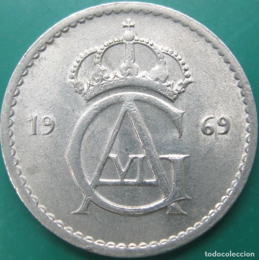 Monedas antiguas de Europa: Suecia 1969, 50 Ore KM#837./ La de las fotos.