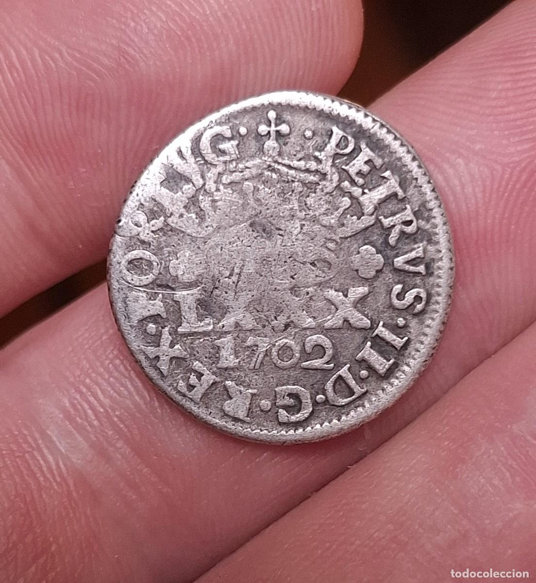 Monedas antiguas de Europa: Portugal - Tost&atilde;o 1702 - PLATA RARA