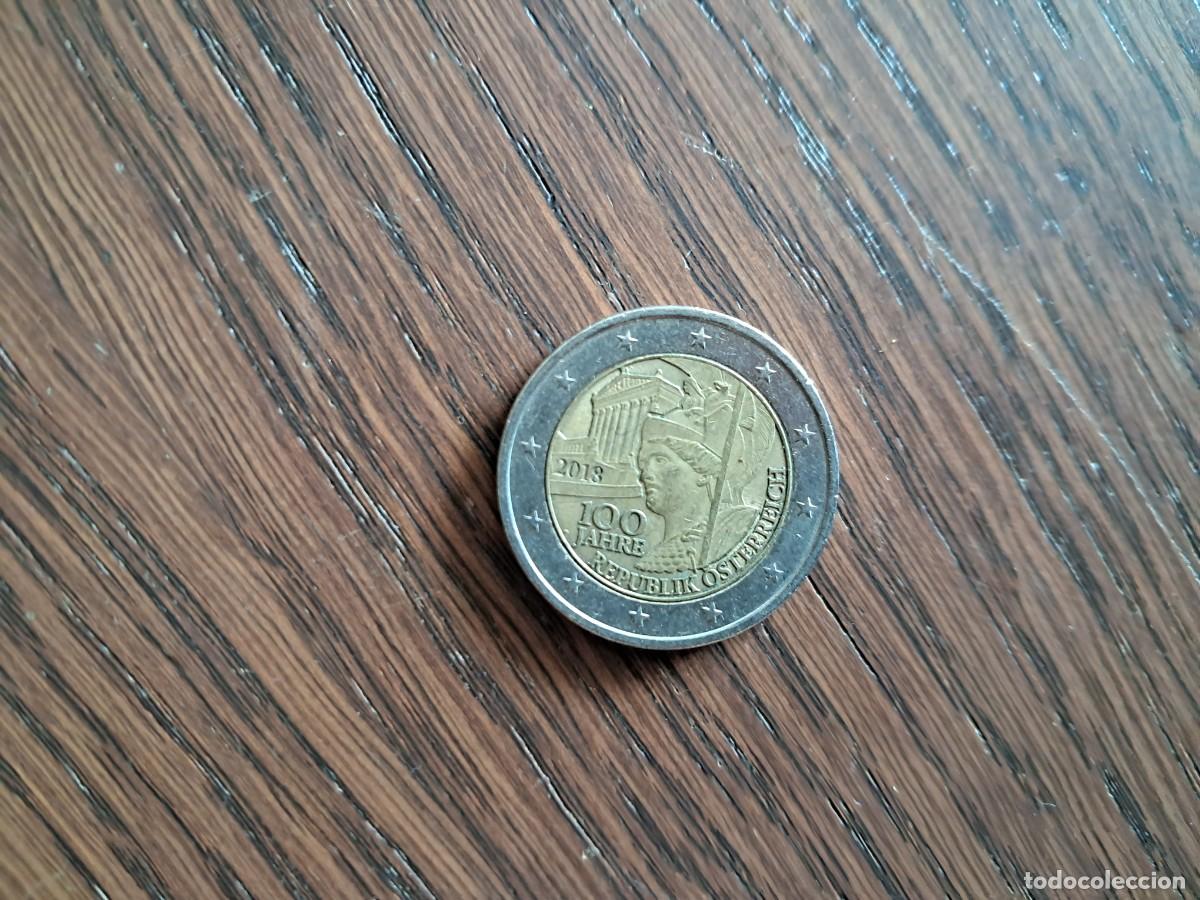Monedas antiguas de Europa: moneda de Austria 2 euros 2018 Conm. 100 A&ntilde;os de Rep&uacute;blica