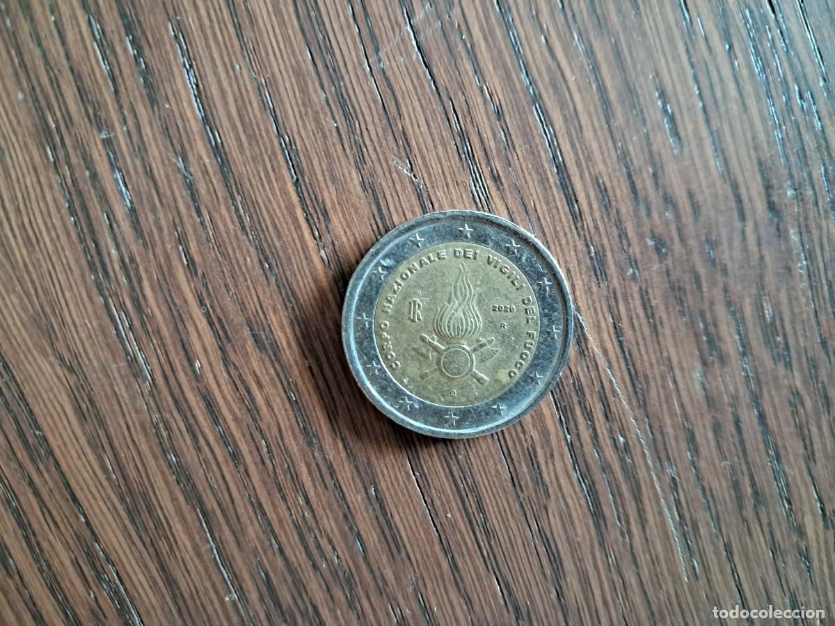 Monedas antiguas de Europa: moneda de 2 euros 2020 Bomberos Italia | Moneda Conmemorativa