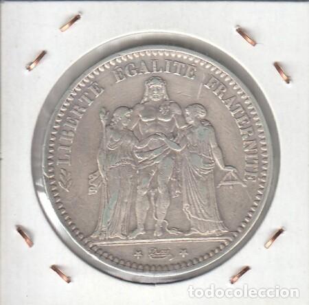 Monedas antiguas de Europa: FRANCIA. Moneda de 5 Fr. de Plata de 1873-A. EBC.